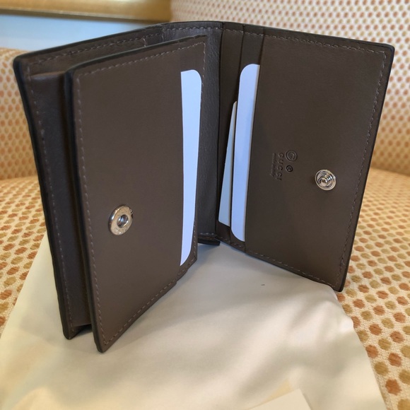 Gucci Margaux Dark Brown Card Case 544474 Wallet - Picture 6 of 7